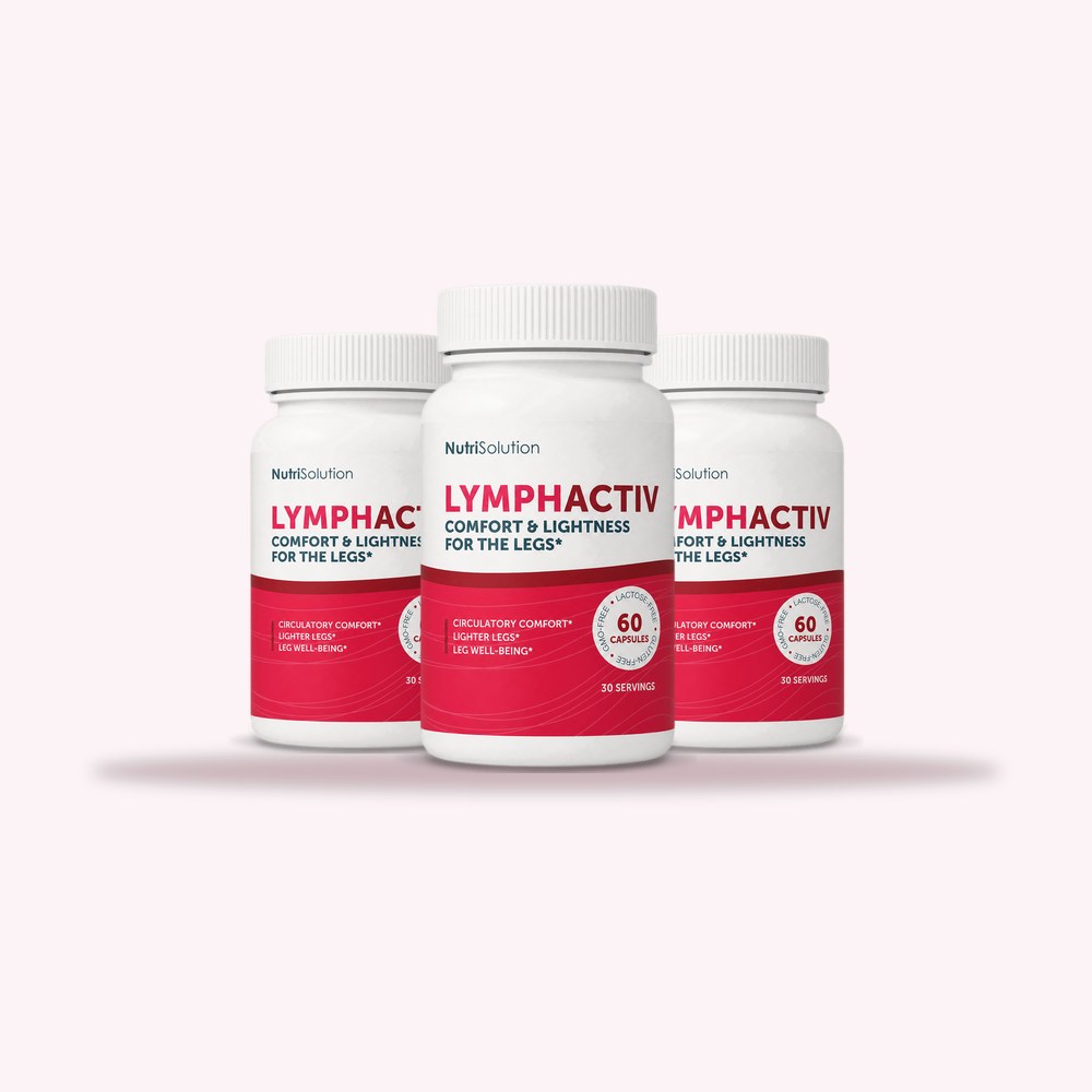 Three bottles of LymphActiv: a 90 day routine with free UK delivery